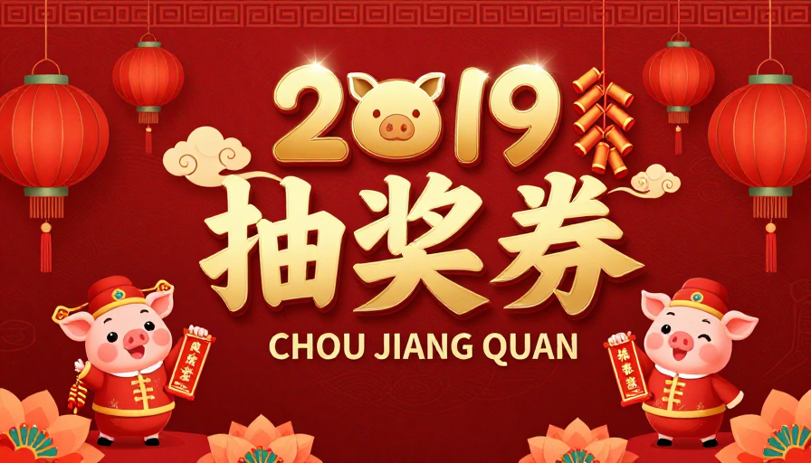 红金新春抽奖海报