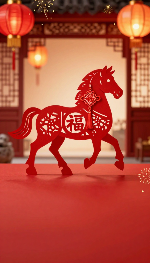 红红火火中国风剪纸:喜庆节庆氛围设计