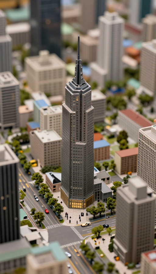 移轴镜头下的奇幻城市:玩具般精致细节