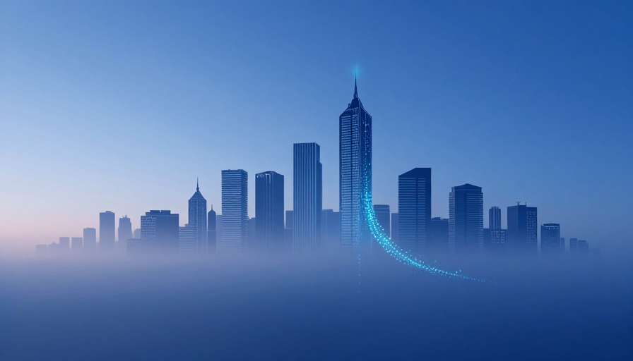 未来商务:极简科技晨光下的都市人