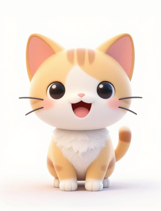 迪士尼风萌猫：高清3D肖像