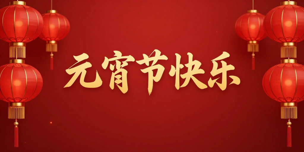 元宵佳节·传统灯笼庆祝海报