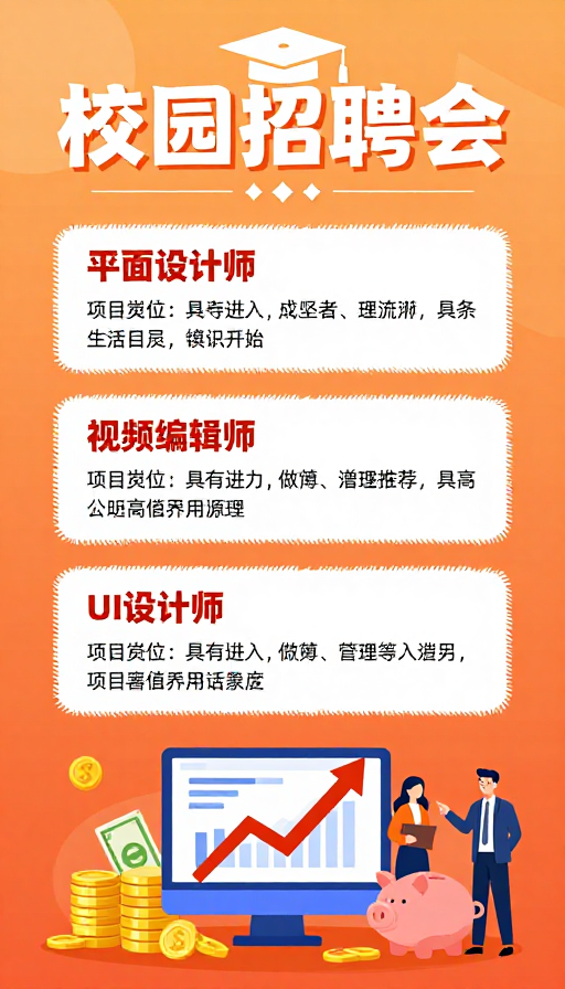 橙韵校园招聘会：活力设计岗位招募令