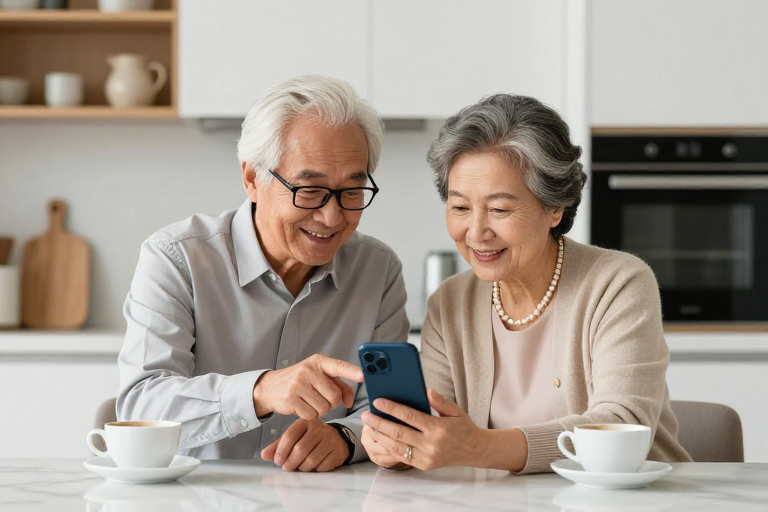 智享晚年：现代厨房中的温馨科技生活