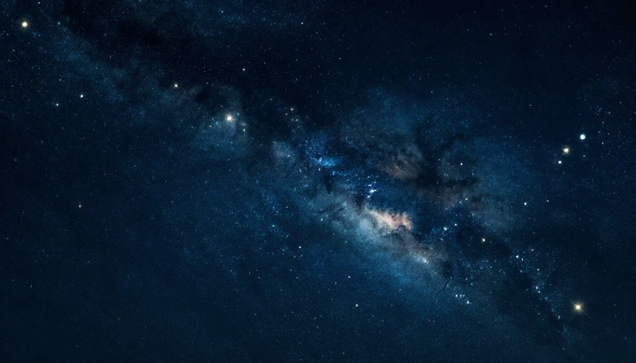 深邃星空背景：水彩晕染，静谧星河