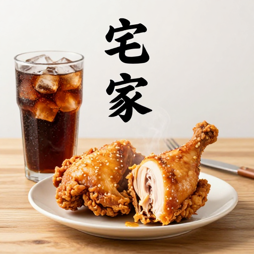 宅家美味：热气腾腾的炸鸡与冰爽可乐