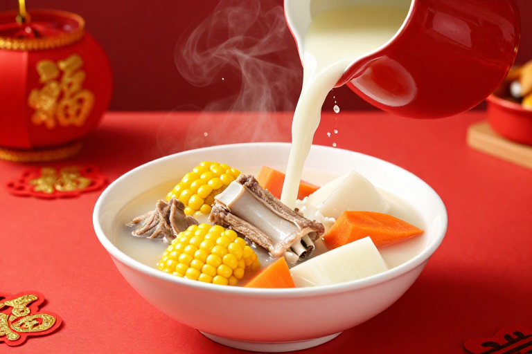 年味浓郁:排骨玉米胡萝卜汤的春节美味