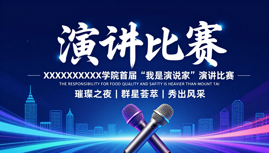 科技舞台：首届‘我是演说家’演讲大赛宣传海报