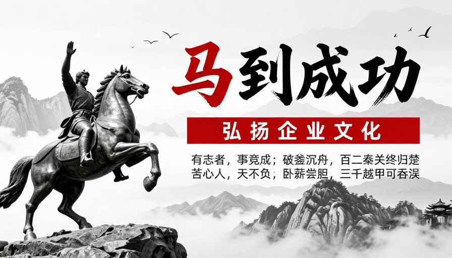 马到成功：企业奋斗精神的视觉呈现