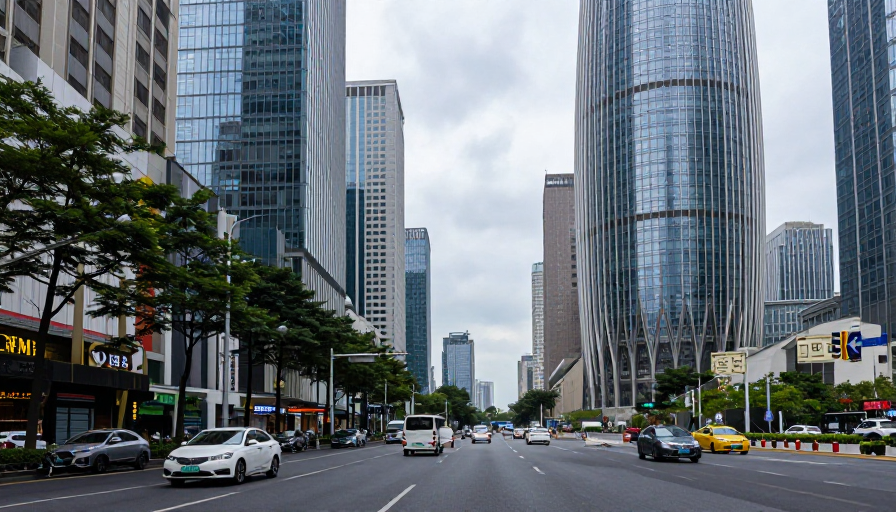 深圳街头实景风光:光影与都市脉搏的交响