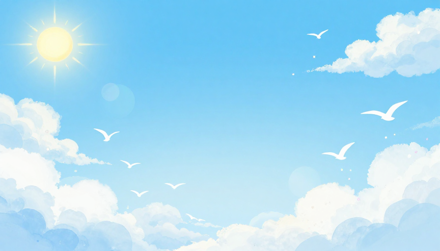 梦幻水彩天空渐变背景