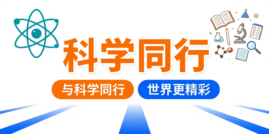 现代科技教育扁平化插画海报展示