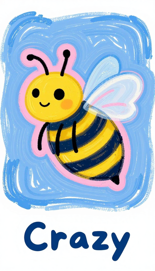 诙谐朋克风蜜蜂插画——童趣与艺术交织的视觉盛宴