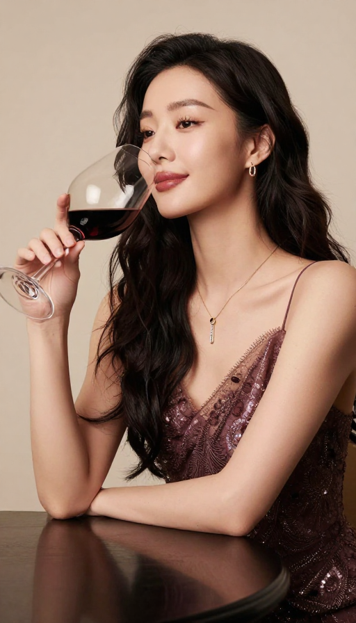 奢华生活：阔太太与高档红酒的优雅时刻