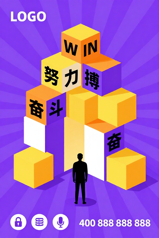 奋力攀登:励志阶梯与现代几何设计