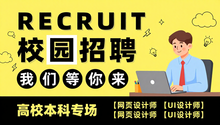 活力校园招聘会：现代设计视觉吸引新生