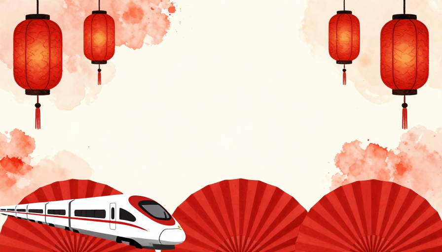 水墨红韵：传统与现代交融的春节庆典背景