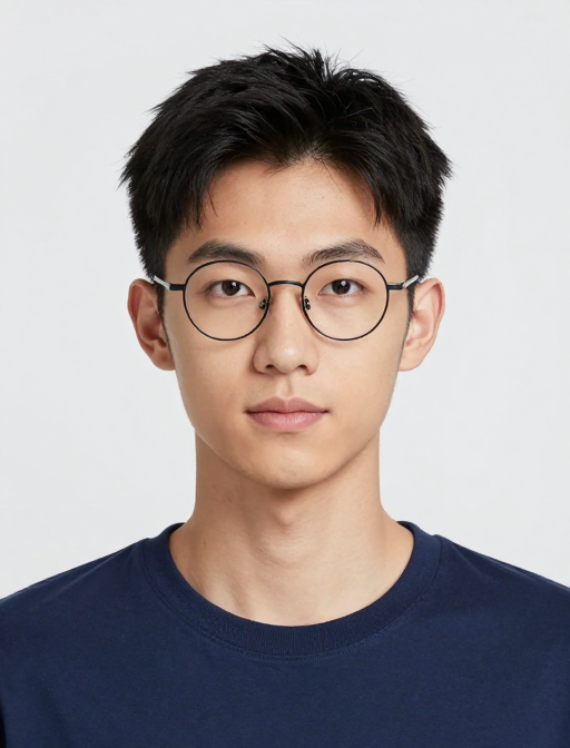 亚洲青年商务人像：高清证件照