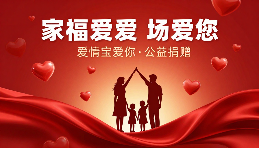 爱暖家·守护力量——温情公益海报主视觉