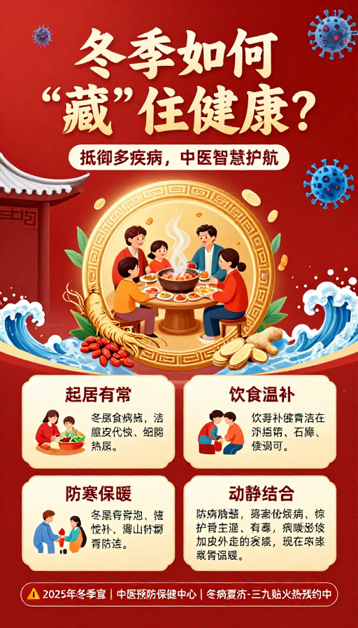 国潮风冬季健康科普——中医智慧护航