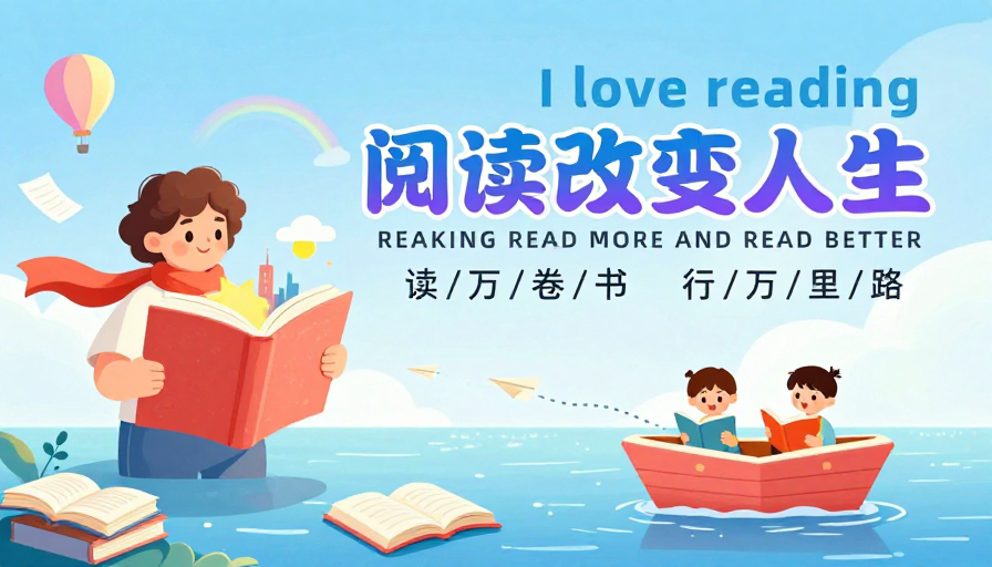 阅读改变人生:手绘插画展现希望与成长的力量