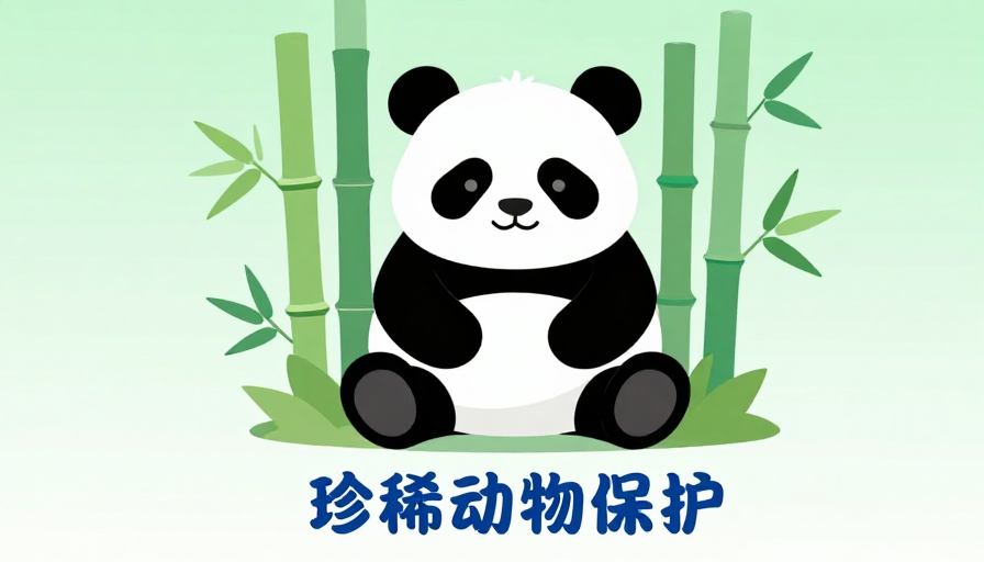 简约熊猫竹林现代PPT封面设计