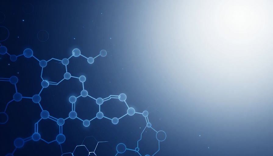 未来科技蓝:分子结构与星尘的视觉交响