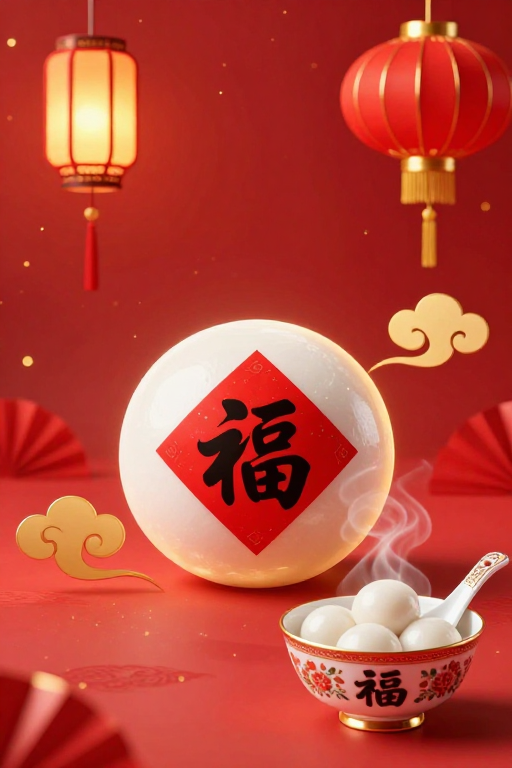 喜庆春节·福满团圆 传统节庆氛围海报