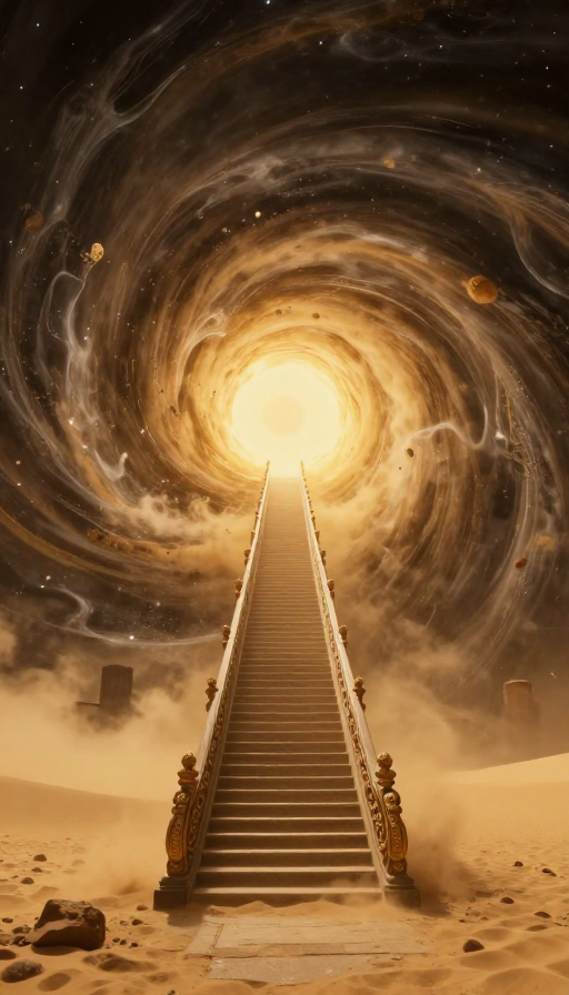幻境漩涡:黄沙中的通天阶梯
