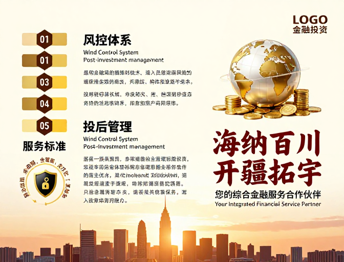 专业金融服务海报,传递可靠与价值