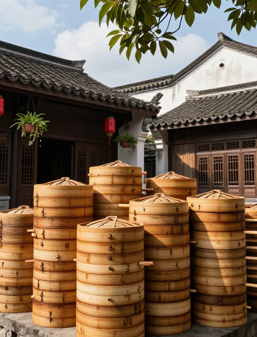 竹韵古院:非遗蒸笼的岁月静好