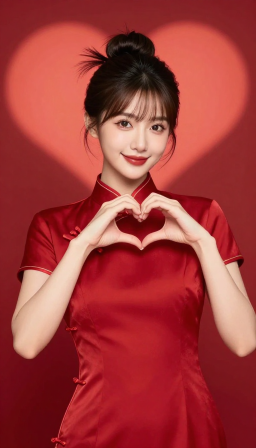中国风旗袍美女:阳光魅力与时尚大片