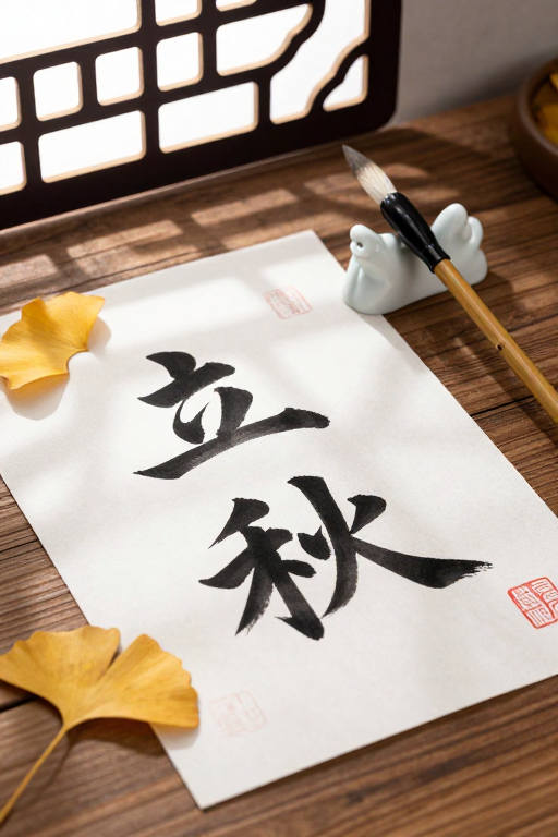 立秋宣纸书写:传统美学与季节韵味