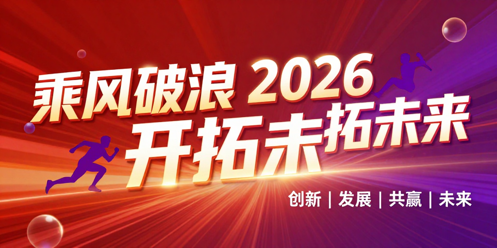 红紫光影中‘乘风破浪’：2026未来科技视觉设计