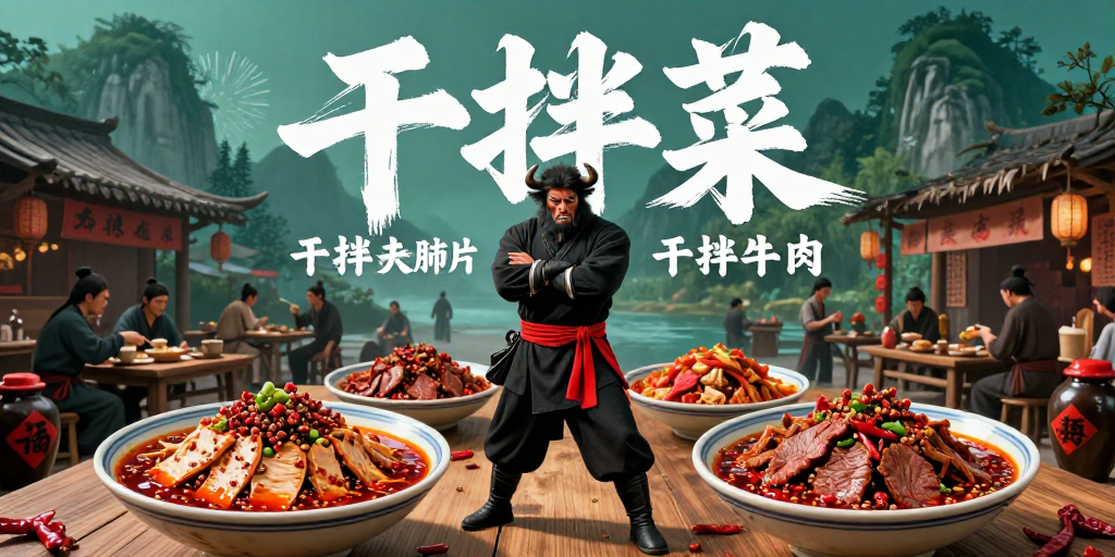 豪爽川味江湖：牛魔王干拌菜征服食客