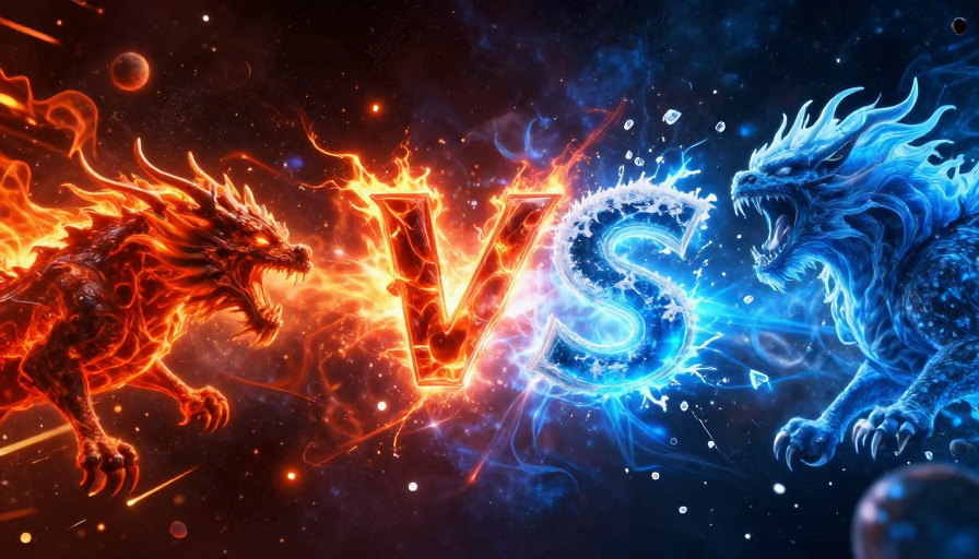 宇宙能量对撞:炽热与寒霜的史诗对决