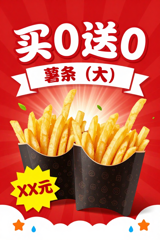 买0送0！超大薯条促销狂欢节