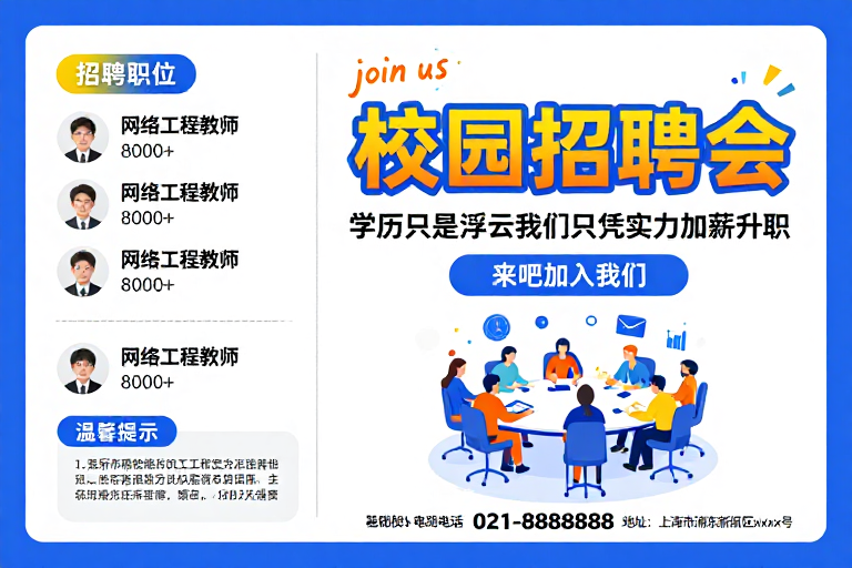 蓝橙活力校园招聘会——专业岗位等你来