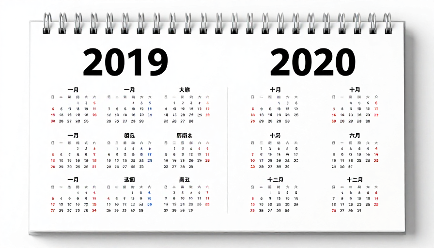 2019至2020年极简螺旋装订日历展示
