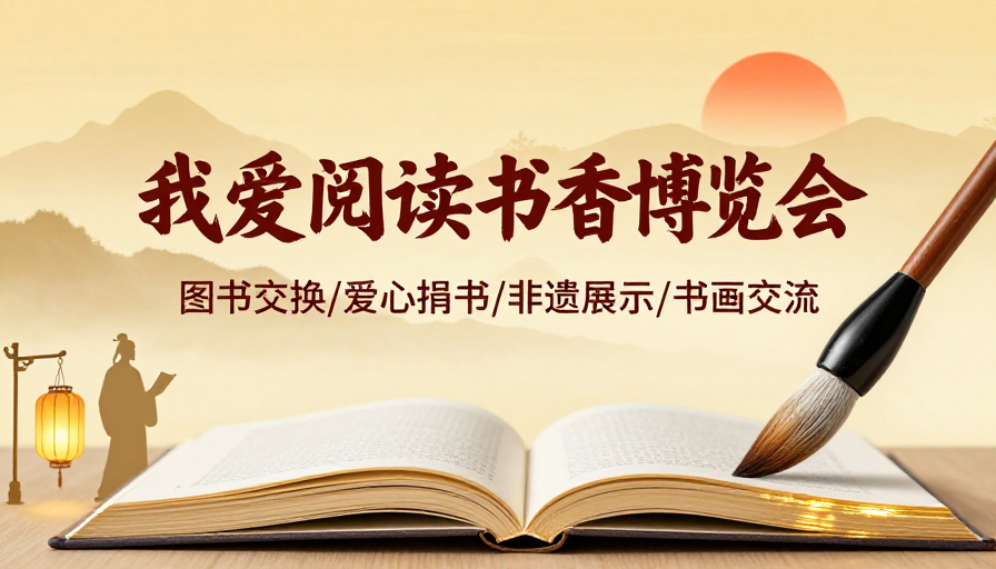 水墨书香：中国风阅读博览会诗意视觉
