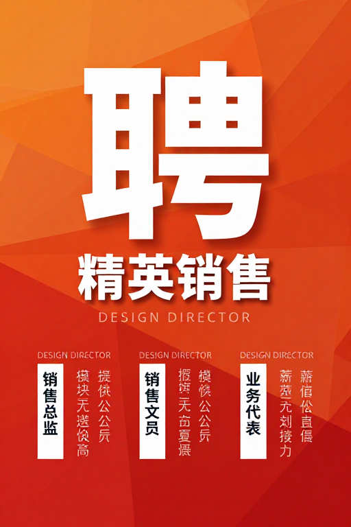精英招聘：几何美学与商务力量融合