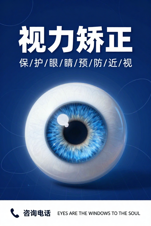 科技风视力矫正专业宣传图