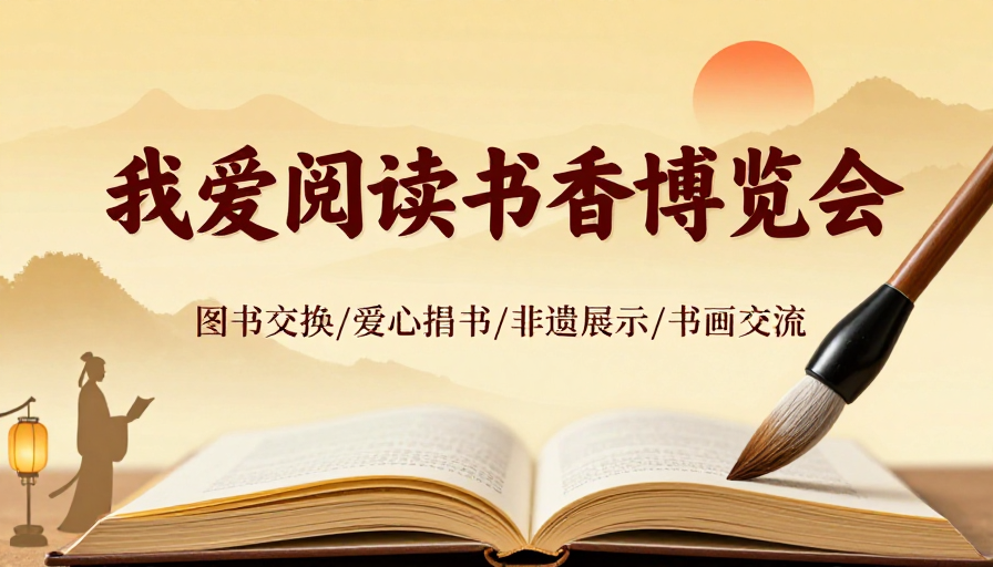 书香博览会的诗意水墨画卷