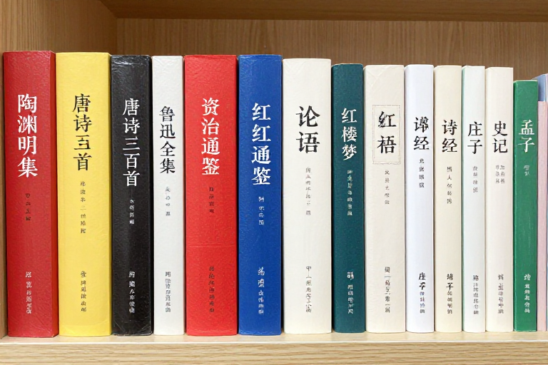 书香满架：中国经典文学书籍高清展示