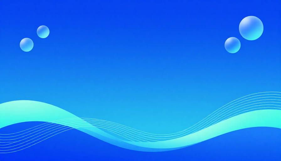 深蓝渐变科技感流体设计背景图