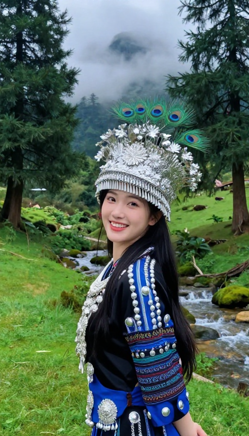 孔雀公主高山秘境：高对比色彩民族风情