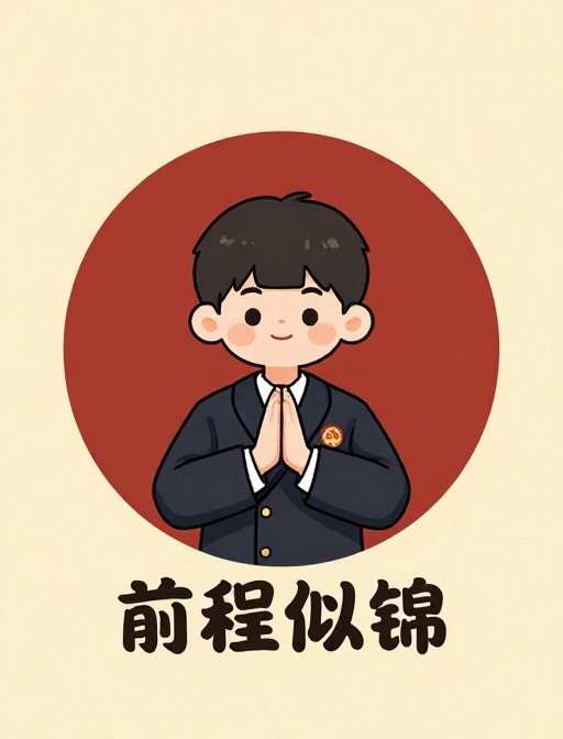 前程似锦：光明未来与希望之路的祝福