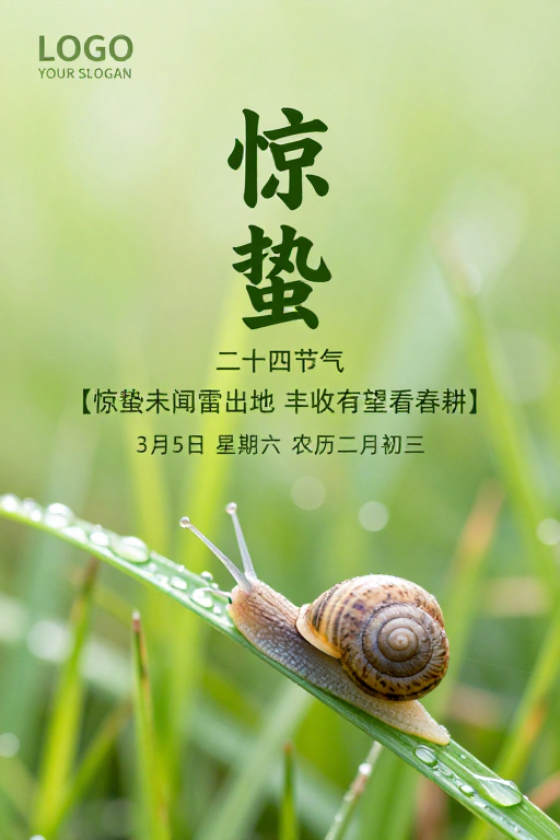 惊蛰·春日生机:蜗牛草叶上的微距诗意