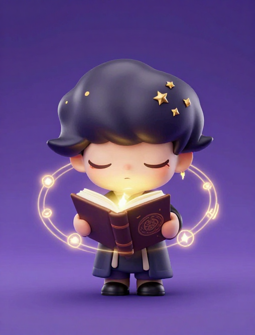 Q版魔法书使：精致奇幻收藏级插画