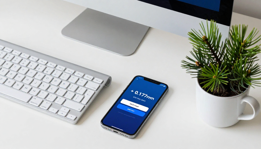 现代办公桌面:高精度传感器产品摄影